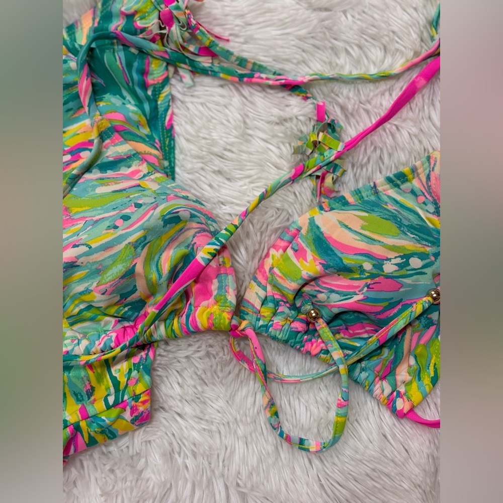 Lilly Pulitzer Lime and Multicolor Bikini - Picture 3 of 7